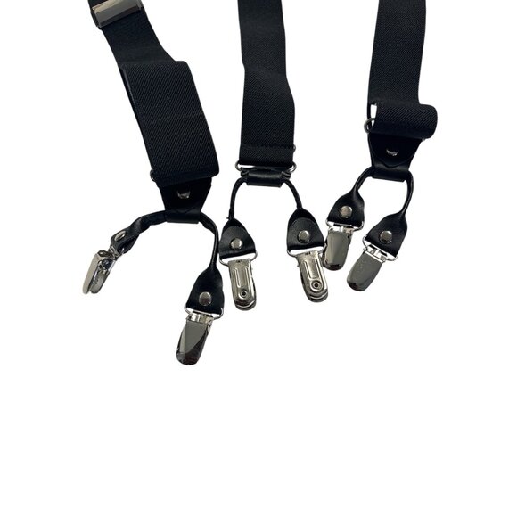 Adjustable Heavy-Duty Grade Code Suspenders With 6 Strong Clips & Leather Reinfo - Picture 2 of 4